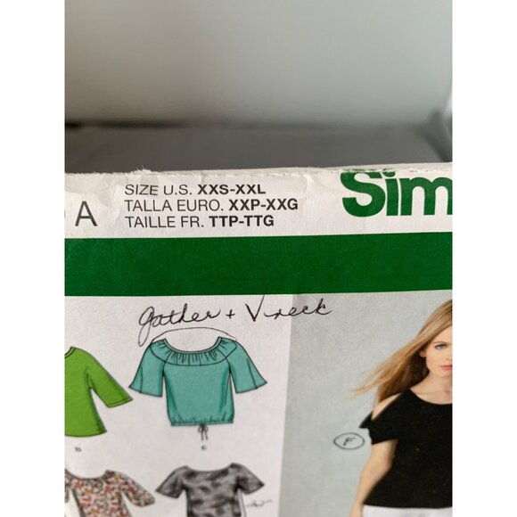 Simplicity 1805A Tops Pattern Size XXSmall Xsmall Medium Large XLarge XXlarge un - Picture 2 of 4